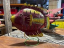 Poisson Sur Pied - Photophore - 40 x 15 x 43 cm