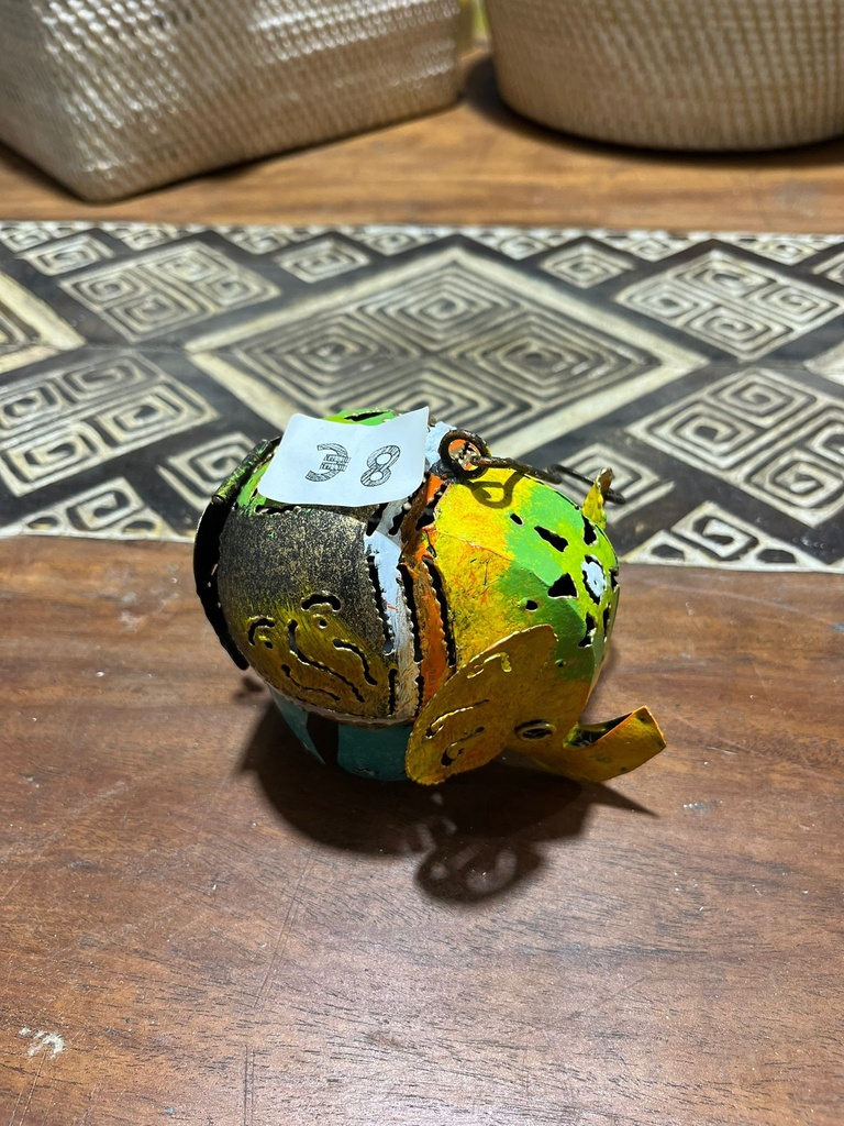 Élephant Jaune - Photophore - 10 x 10 x 13 cm