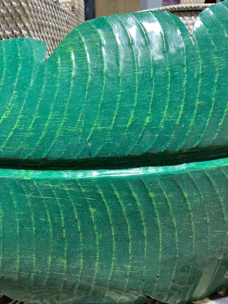 Décoration Murale "Feuille de Bananier" Verte - 93 x 34 x 2 cm