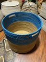 Panier Bleu avec Anse - 35 x 42 x 42 cm