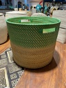 Panier Vert avec Anse - 35 x 42 x 42 cm