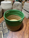Panier Vert avec Anse - 30 x 34 x 34 cm