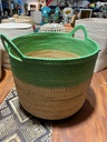 Panier Vert avec Anse - 40 x 42 x 42 cm