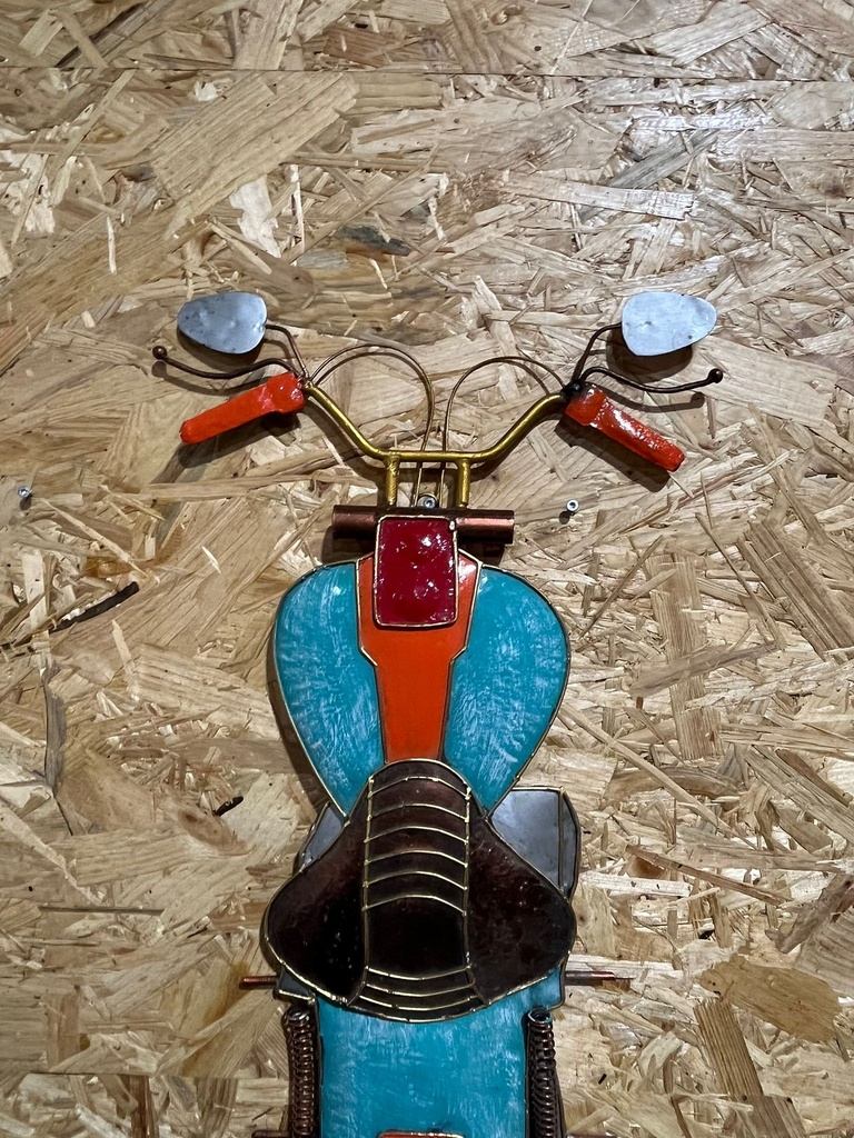 Décoration Murale "Moto" - 68 x 34 x 3 cm