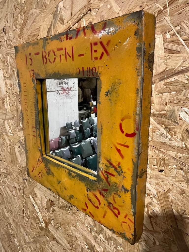 Miroir Carré Upcycling - 38 x 38 x 3 cm