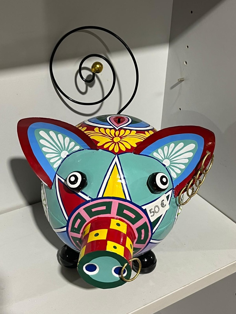 Cochon "Pimp" - Tirelire - 27 x 30 x 35 cm