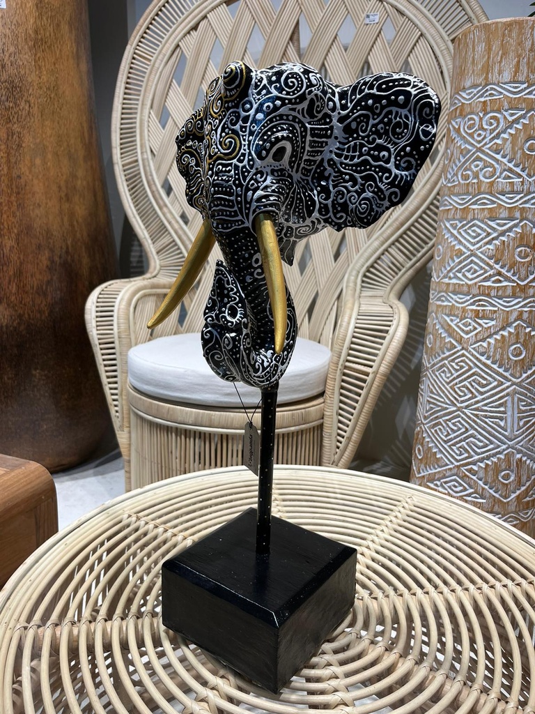 Elephant sur Pied Dali - 57 x 32 x 16 cm