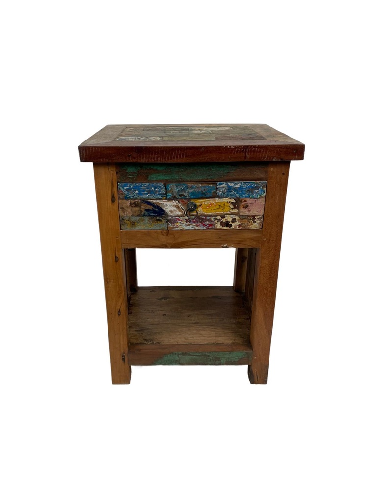 Table de Nuit - 1 étagère, 1 tiroir - 70 x 50 x 40 cm