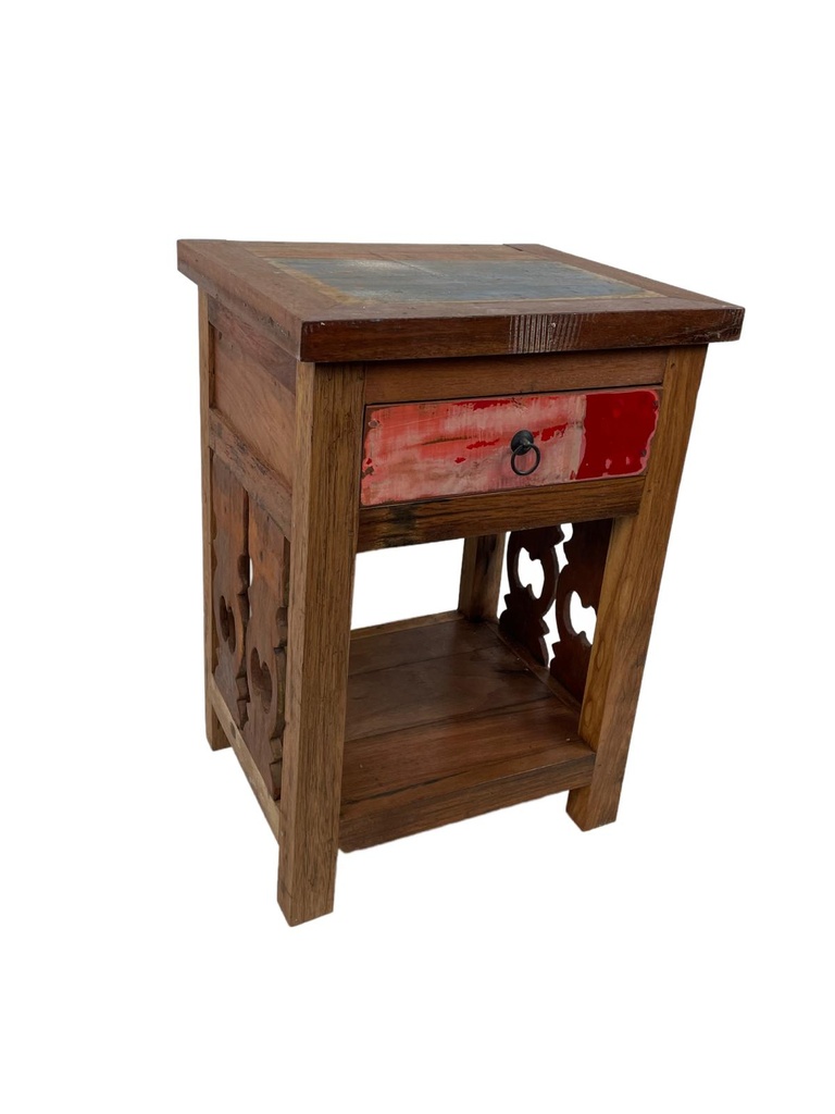 Table de Nuit - 1 étagère, 1 tiroir - 70 x 50 x 40 cm