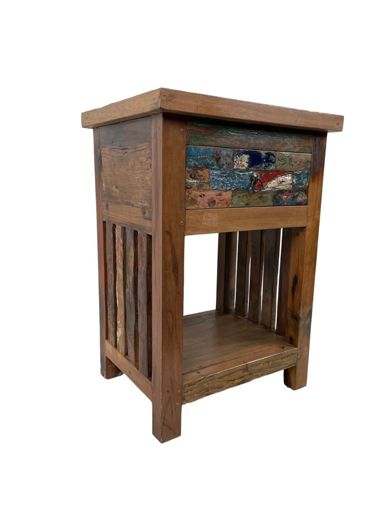 Table de Nuit - 1 étagère, 1 tiroir - 70 x 50 x 40 cm
