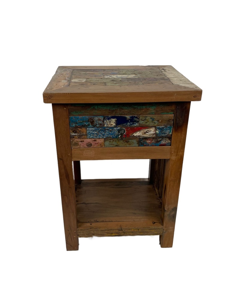 Table de Nuit - 1 étagère, 1 tiroir - 70 x 50 x 40 cm