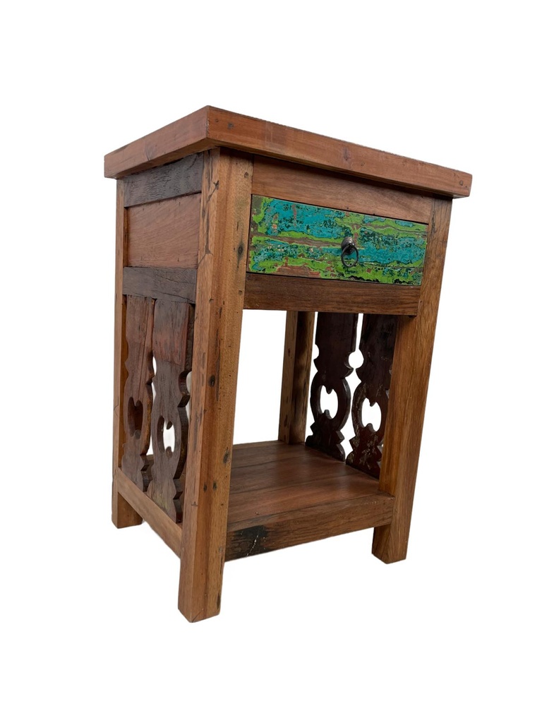 Table de Nuit - 1 étagère, 1 tiroir - 70 x 50 x 40 cm