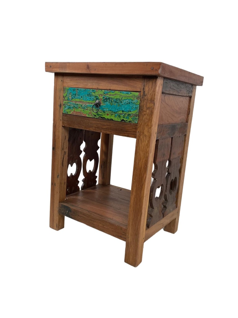 Table de Nuit - 1 étagère, 1 tiroir - 70 x 50 x 40 cm
