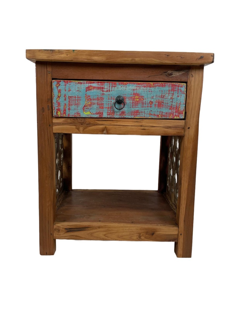 Table de Nuit - 1 étagère, 1 tiroir - 61 x 50 x 41,5 cm