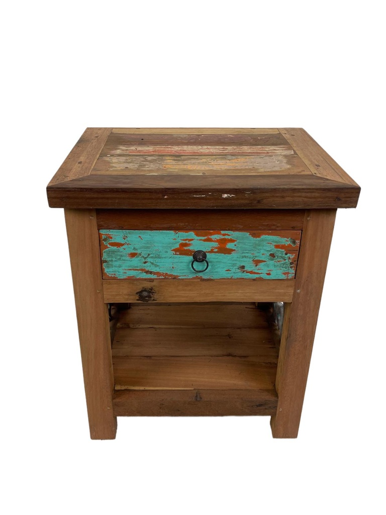 Table de Nuit - 1 étagère, 1 tiroir - 61 x 50 x 41,5 cm