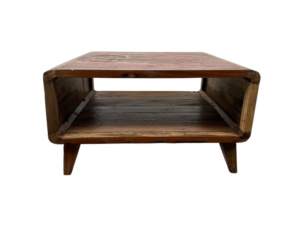 Table Basse - 1 étagère - 45 x 80 x 80 cm