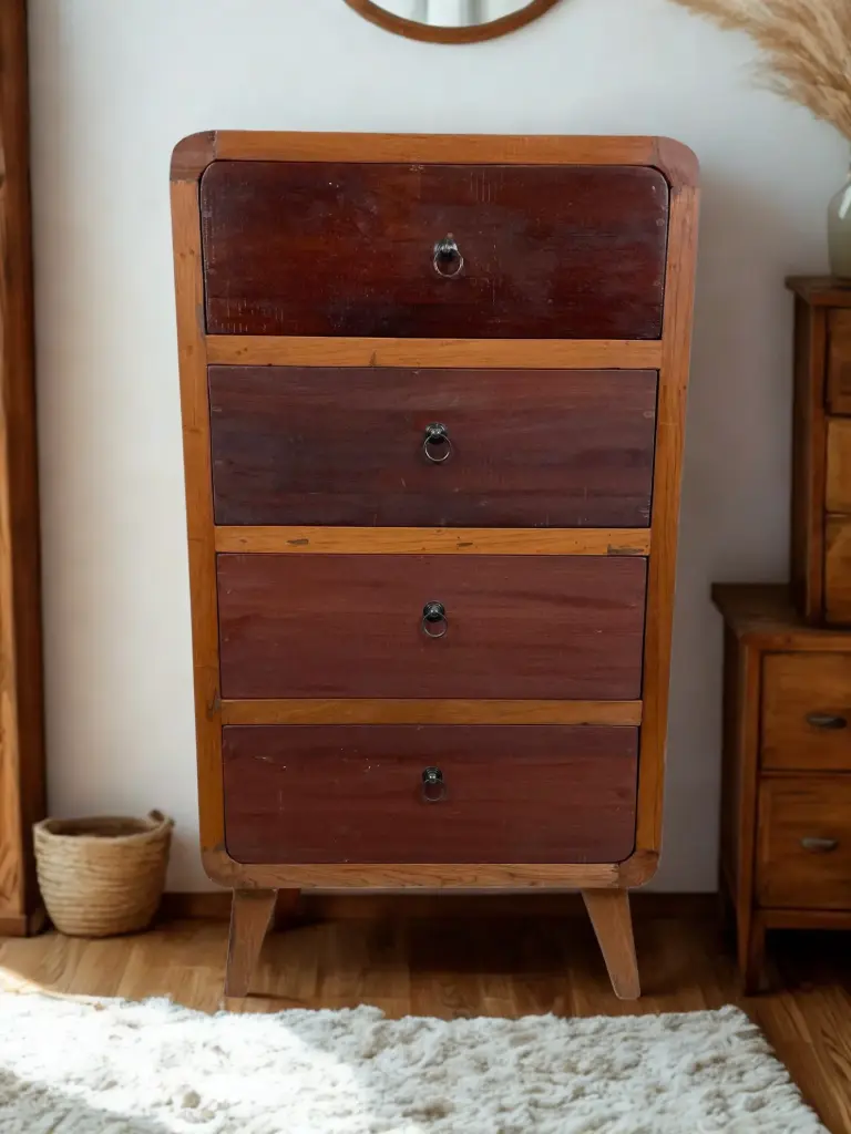 Commode - 4 tiroirs - 101 x 55 x 40 cm