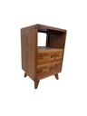 Petite Commode - 2 tiroirs, 1 étagère - 75 x 51 x 40 cm
