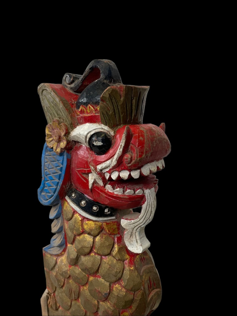 Déco Dragon Balinais Ancien - 65 x 90 x 25 cm