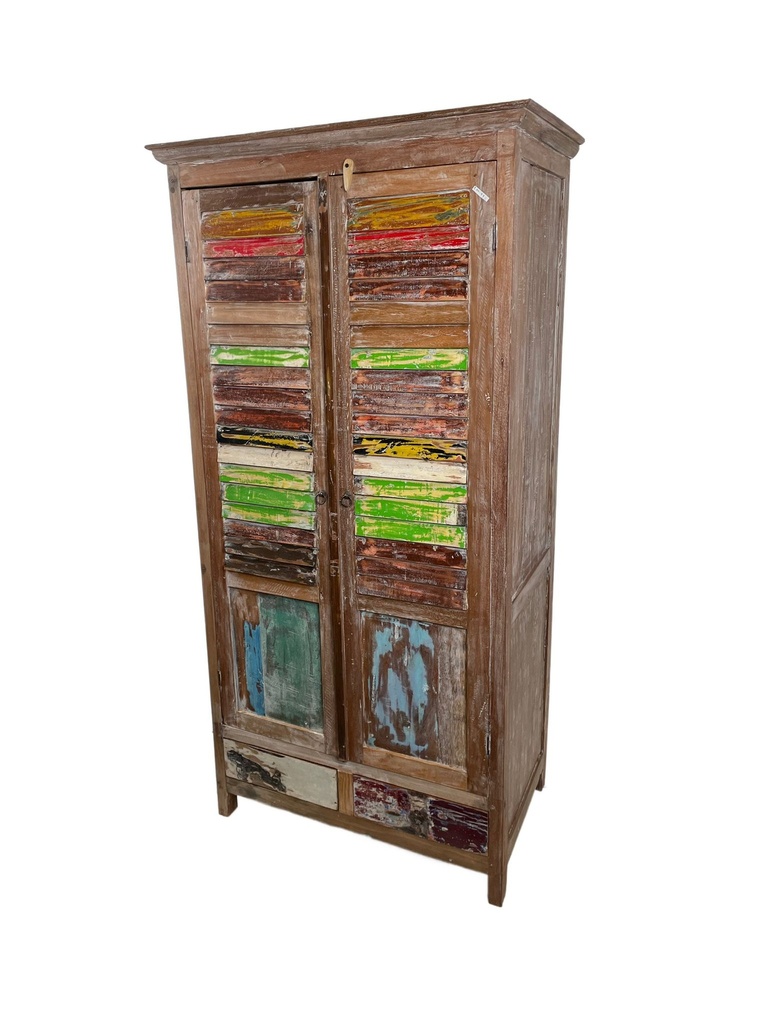 Grande Étagère - 2 portes, 2 tiroirs - 175 x 88 x 54 cm