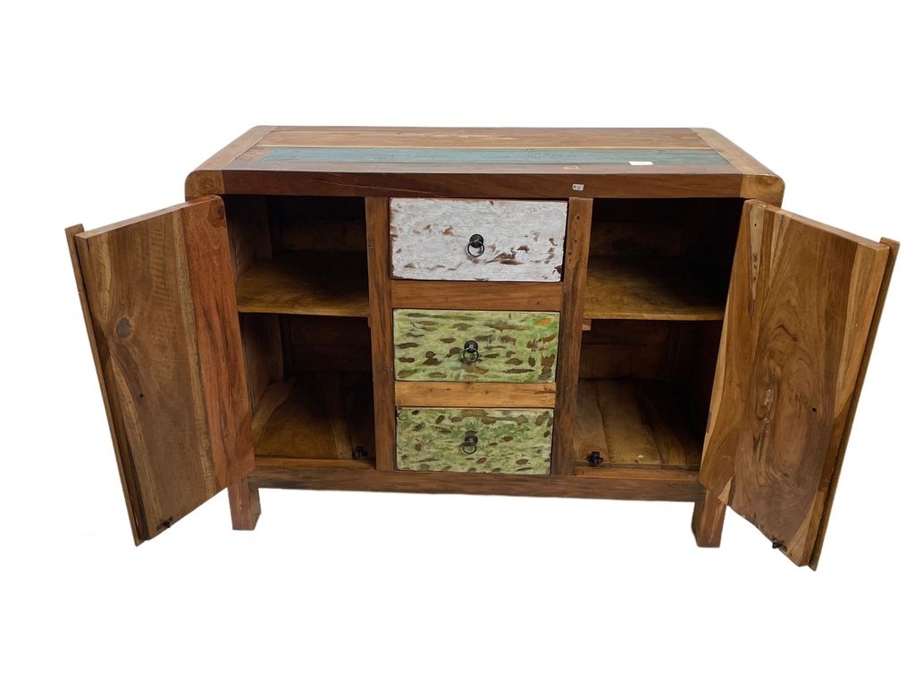 Commode - 2 portes, 3 tiroirs - 77 x 100 x 40 cm