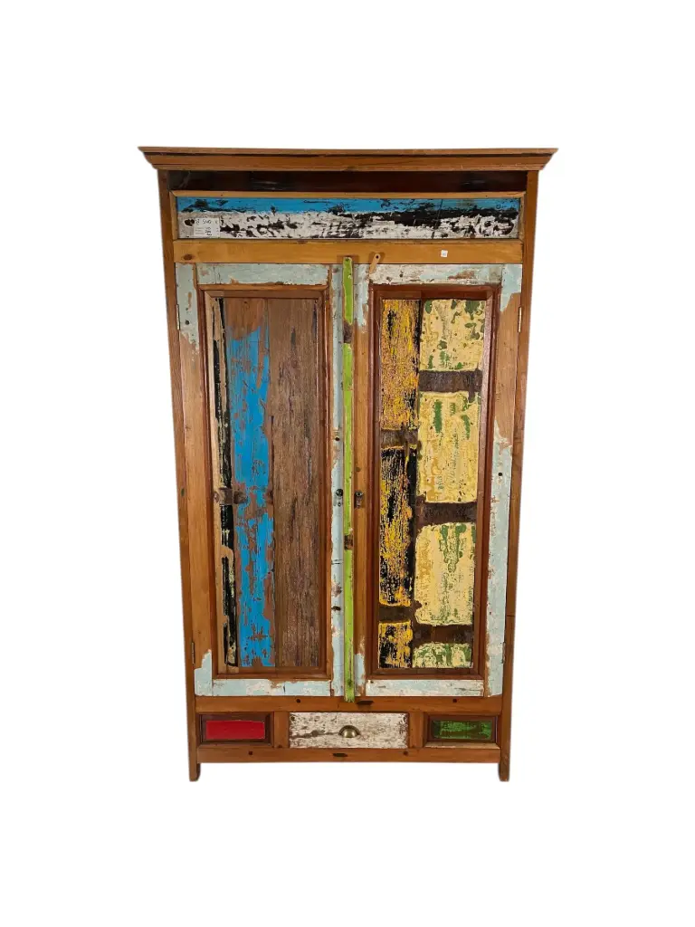 Armoire - 2 portes, 1 tiroir - 200 x 116 x 49 cm (1).webp