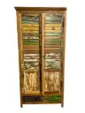 Armoire - 2 tiroirs, 2 portes, 3 étages - 85 x 175 x 54 cm.webp