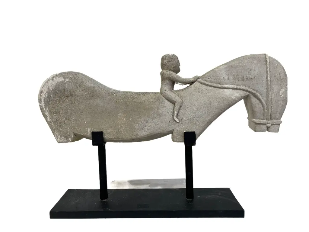 Cheval Déco sur Socle - 49 x 75 x 15 cm (1).webp