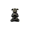 Cochon Yoga Bronze - Noir & Or - 10,5 x 7 x 6,5 cm.webp