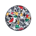 Décoration Murale 'Pimp Artcycle' Upcycling - Mix Couleur - 58 x 58 x 6 cm.webp