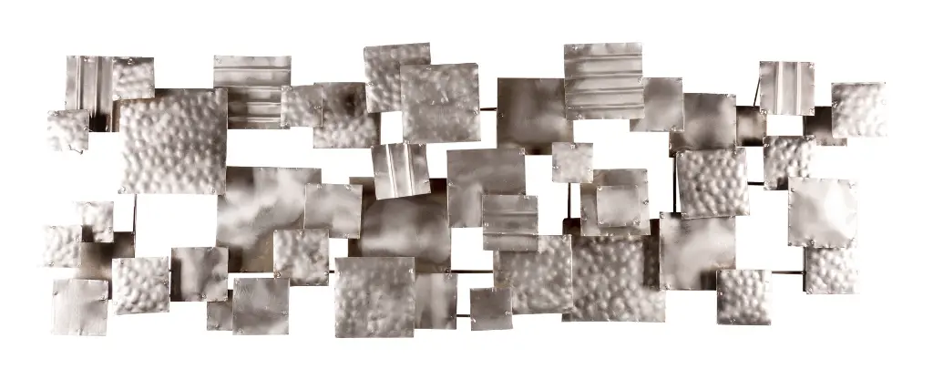 Décoration Murale 'Pimp Industrie Modulable' - Métal Brossé - 125 x 45 x 7 cm.webp