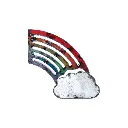 Emoji - 🌈 - Arc-en-ciel - 15 x 15 x 3 cm.webp