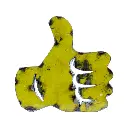 Emoji - 👍 - Pouce vers le haut - 28 x 28 x 4 cm.webp