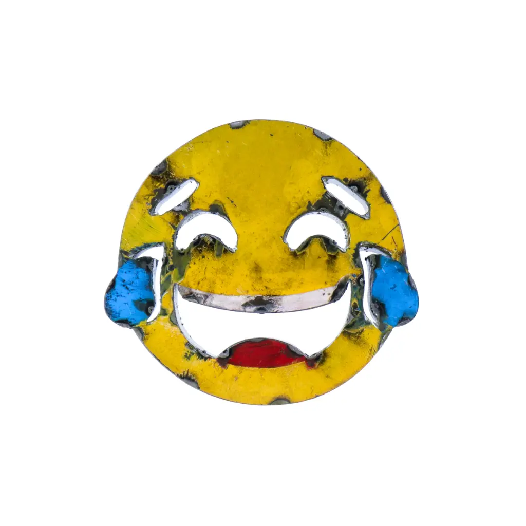 Emoji - 😂 - Visage riant aux larmes - 15 x 16 x 3 cm.webp