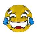 Emoji - 😂 - Visage riant aux larmes - 28 x 30 x 4 cm.webp