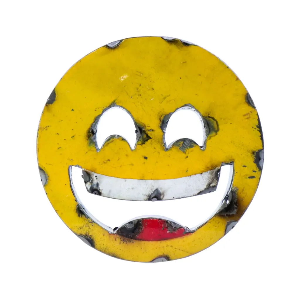 Emoji - 😄 - Visage très souriant aux yeux rieurs - 28 x 28 x 4 cm.webp