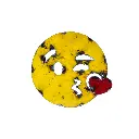 Emoji - 😘 - Visage envoyant un bisou - 15 x 15,5 x 3 cm.webp