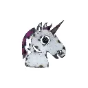 Emoji - 🦄 - Licorne - 16 x 14,5 x 3 cm.webp