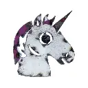 Emoji - 🦄 - Licorne - 30 x 28 x 4 cm.webp