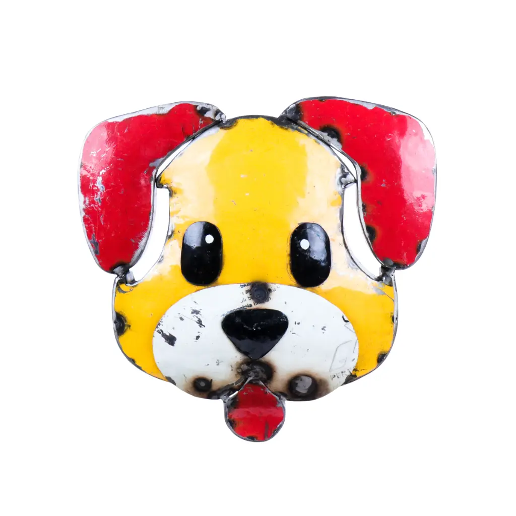 Emoji Upcycling - 🐶 - Tête de chien - 26 x 27 x 5 cm.webp