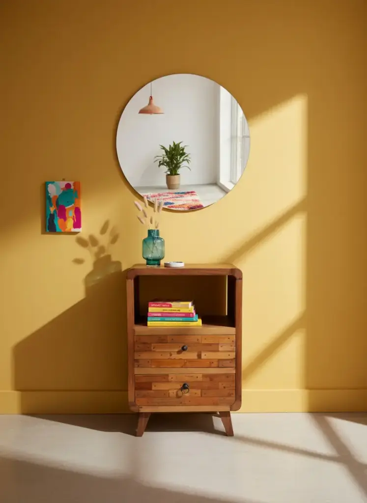 Petite Commode - 2 tiroirs, 1 étagère - 75 x 51 x 40 cm.webp