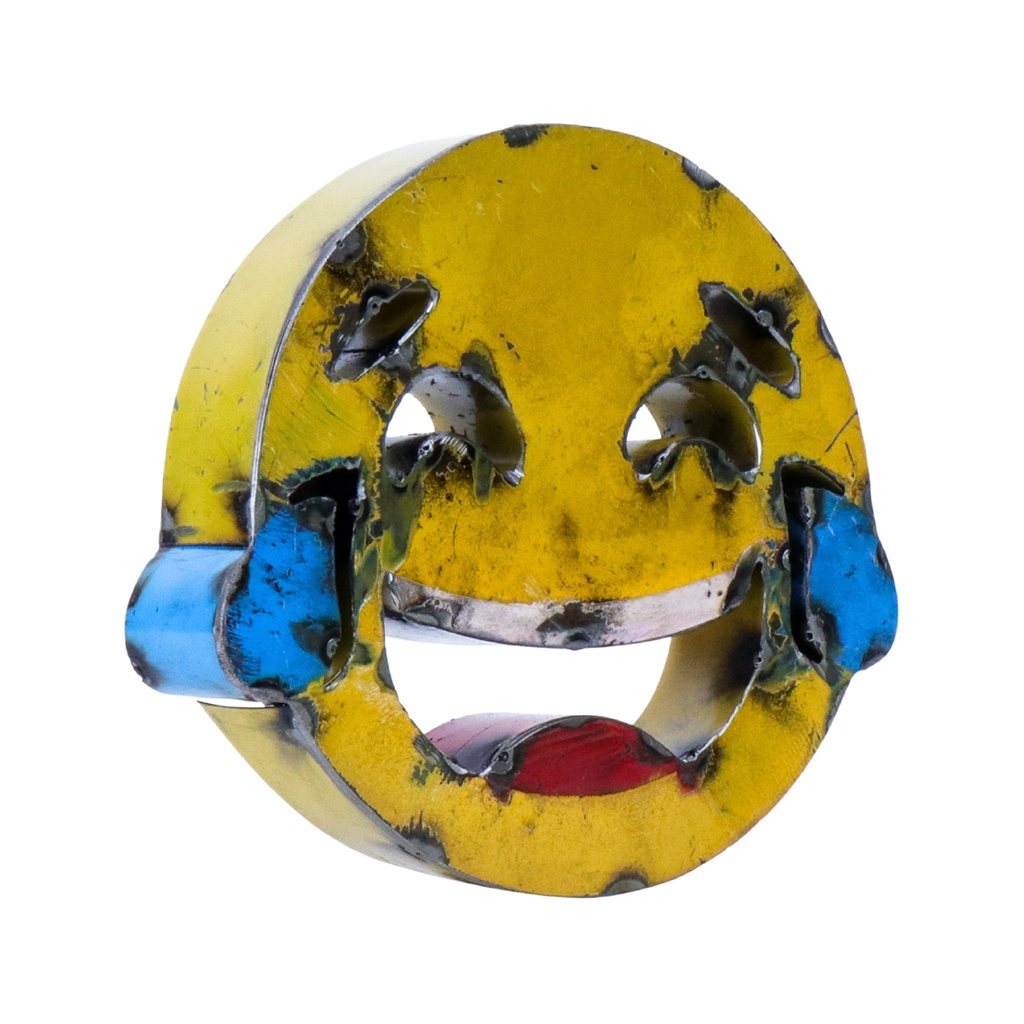 Emoji - Visage riant aux larmes - 30 cm