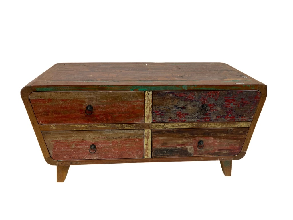 Meuble TV - 4 tiroirs - 100 x 50 x 40 cm