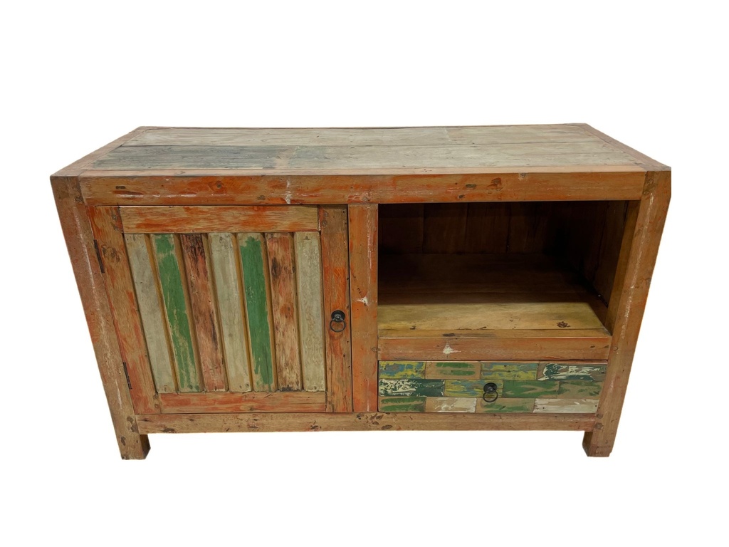 Meuble TV - 1 tiroir, 1 porte - 100 x 55 x 37 cm