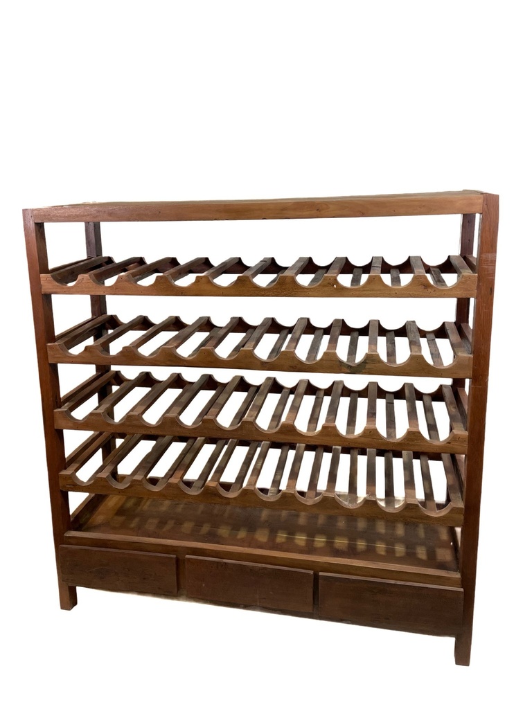 Étagère à Vin - 3 tiroirs - 150 x 155 x 45 cm