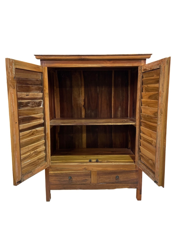 Commode - 2 tiroirs, 2 portes - 87 x 118 x 46 cm