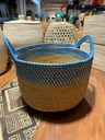 Panier Bleu avec Anse - 32 x 34 x 34 cm