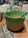 Panier Vert avec Anse - 35 x 34 x 34 cm