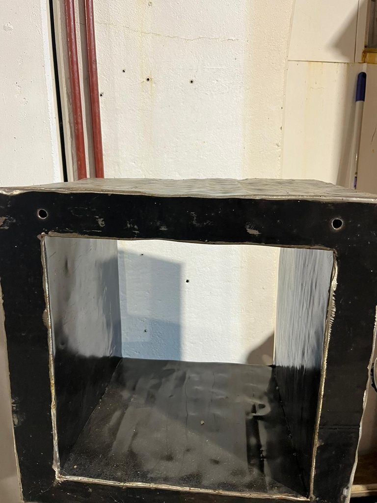 Cube Étagère Noire Upcycling - 41 x 41 x 30 cm