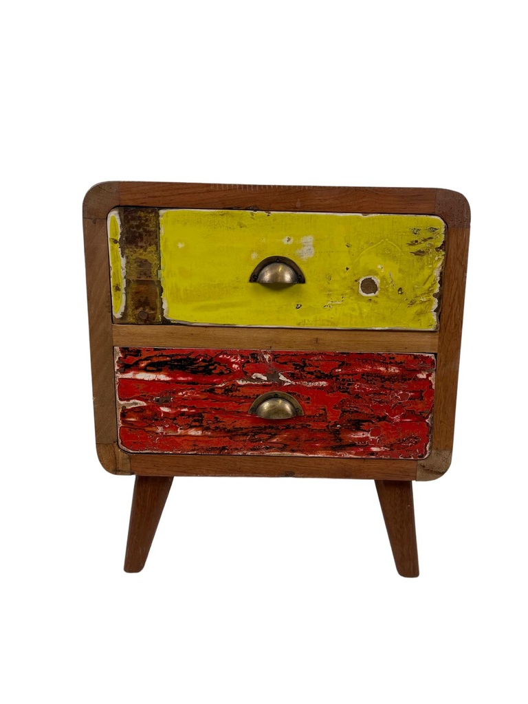 Table de Nuit - 2 tiroirs - 55 x 50 x 40 cm